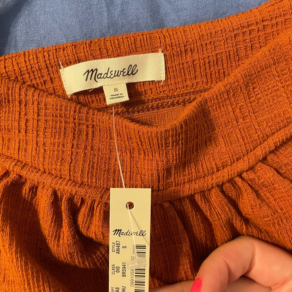 NWT madewell tanktop burnt orange